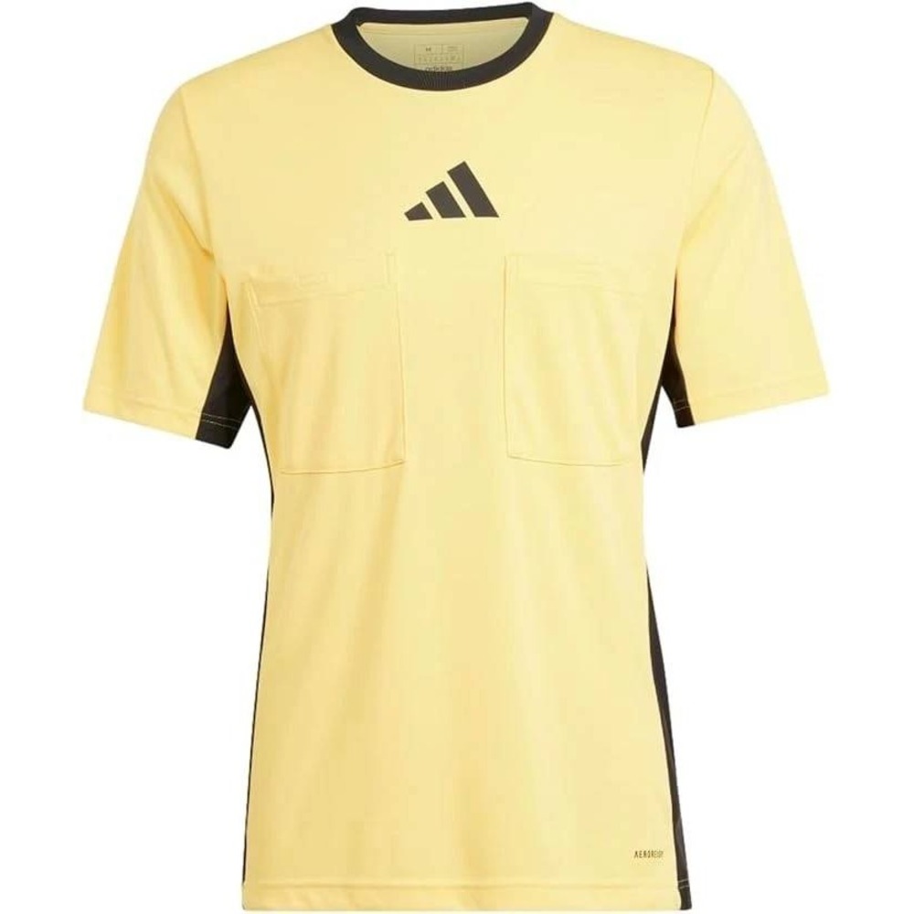 Adidas Mens Ref 24 Jersey Spark Yellow Referee Soccer Shirt Size L Short Sleeve